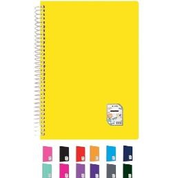 Çınar Colormaxi Spiralli Defter Plastik Kapak Çizgili 72 YP A4 72/1 -73001